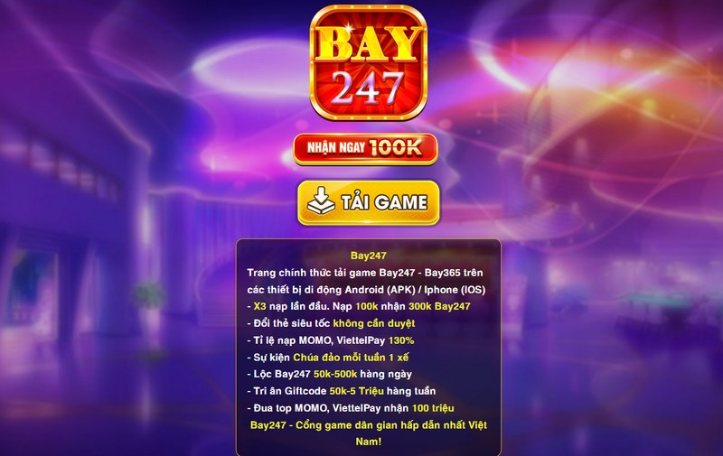 Tải app Bayvip247 trên Android