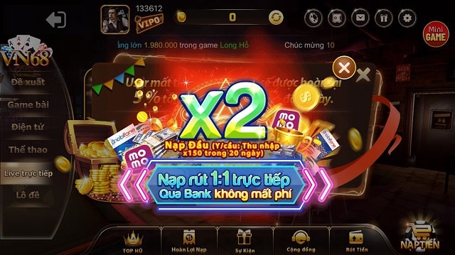 Đăng ký tài khoản tại Vn68 win thành công nhanh chóng, đơn giản