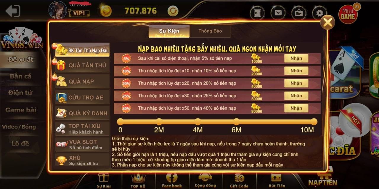Nạp tiền cá cược thông qua ngân hàng