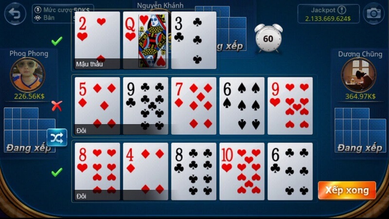Quy định độ mạnh lá bài zingplay mậu binh