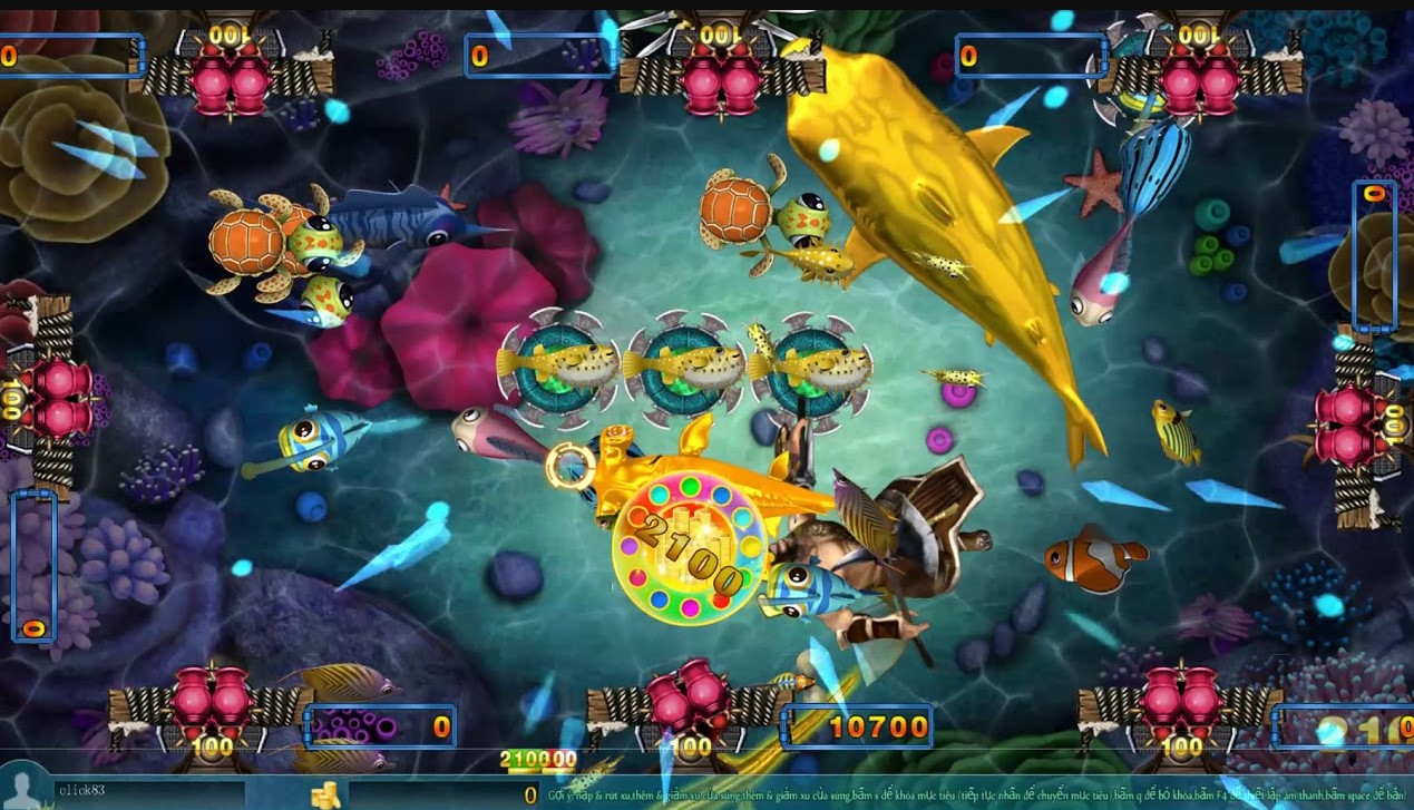 Game bắn cá được các nhà cái đầu tư cả về giao diện và cách chơi 