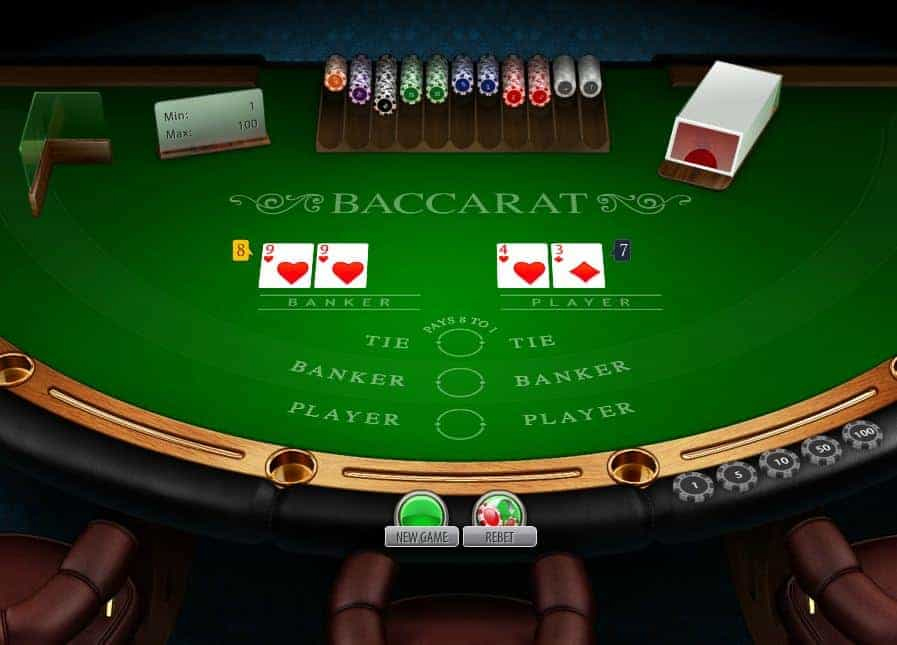 Cược gấp thếp là một thế bài đặc trưng trong đánh baccarat