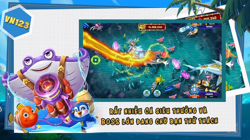 Những ưu điểm của game VN123 bắn cá
