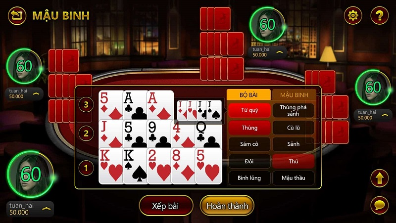 Trường hợp cụ thể bị tính là binh lủng trong game bài Mậu binh