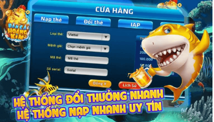 Đổi thưởng nhanh chóng.