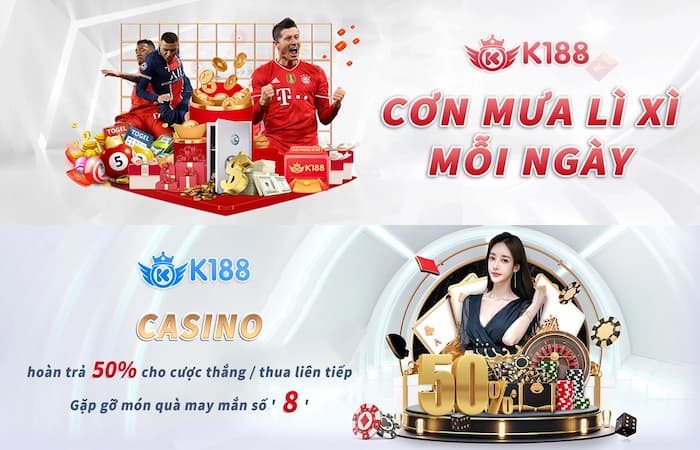 Kho game cá cược đa dạng, hấp dẫn của K188