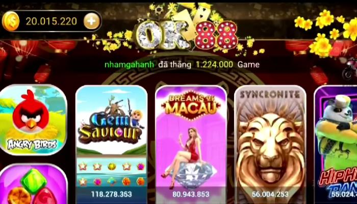 Những trò chơi trực tuyến ăn tiền trên OK88 Fun